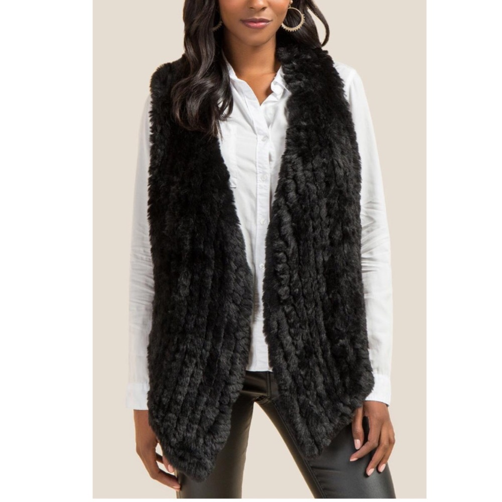 NWOT June Faux Fur Vest